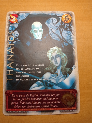 Thanatos. Liber Dominus Arcano. Carta Mitos Y Leyendas Salo 