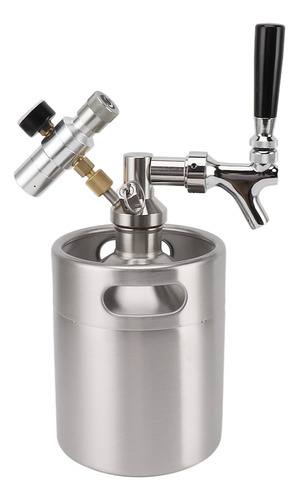 Vaso De Cerveza Mini Keg De Acero Inoxidable De 2 Litros