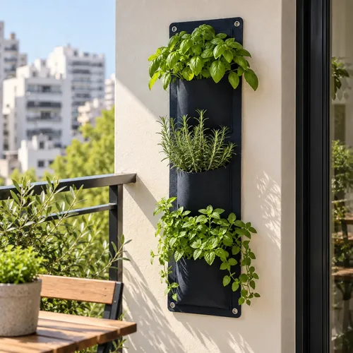 Jardín Vertical Geotextil 3 Bolsillos Vertical Mediano