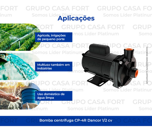 Bomba Centrifuga Dancor Monofasico Cp-4r 1/2 Bivolt