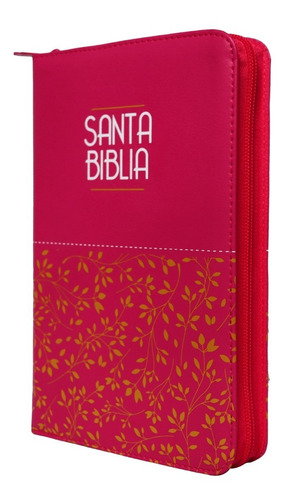 Biblia Reina Valera 1960 Fucsia Cierre Letra Grande 