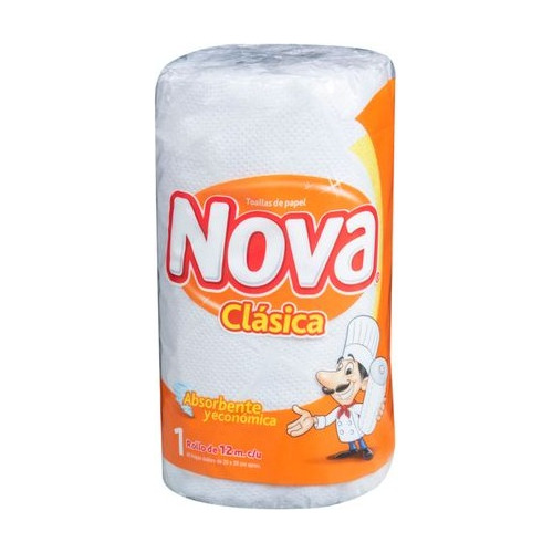 Toalla Nova Clásica Doble Hoja 12 Mtrs, Rollo X1.