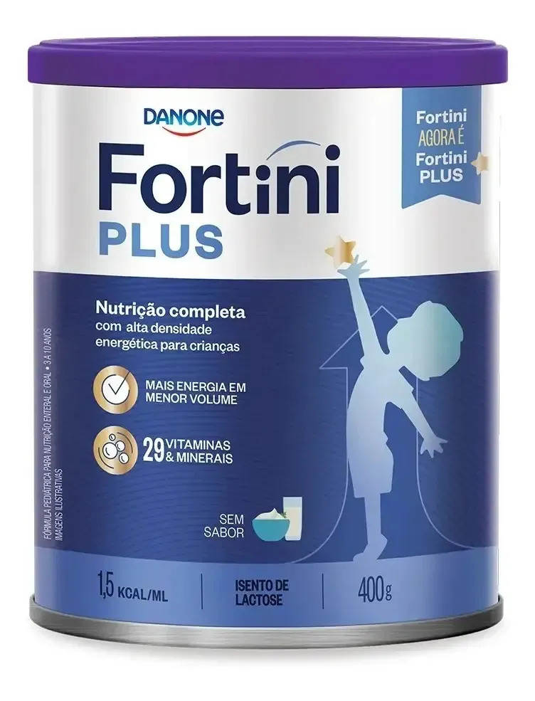 Suplemento Infantil Fortini Pó Plus Sem Sabor 400g Danone