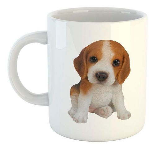 Taza De Ceramica Perro Beagle Bebe Tierno