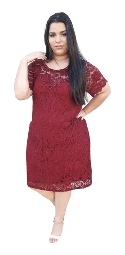 Vestido marsala bordado com cheap perola
