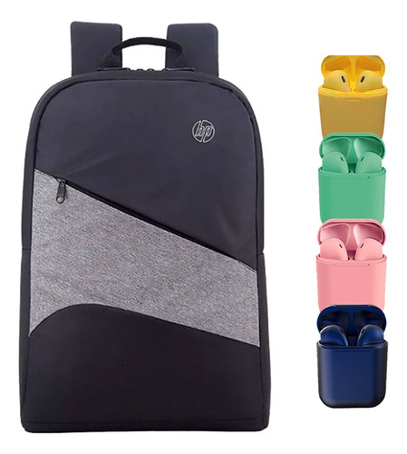 Mochila Hp Para Notebooks 15.6 Resistente Al Agua + Auris