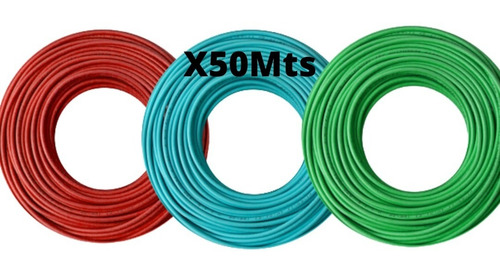 Imagen 1 de 5 de Cable Unipolar 4mm Kalop X 50mts Pack X 3 Colores A Elección