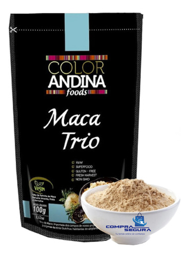 Maca Peruana Negra, Amarilla Y Roja 100% Pura