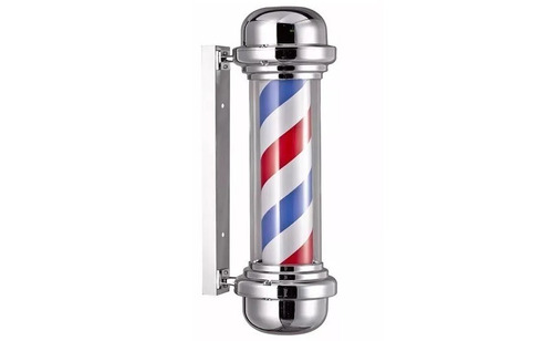 Farol Poste Polo Barber  Barberia   Luz Giratorio Peluqueria