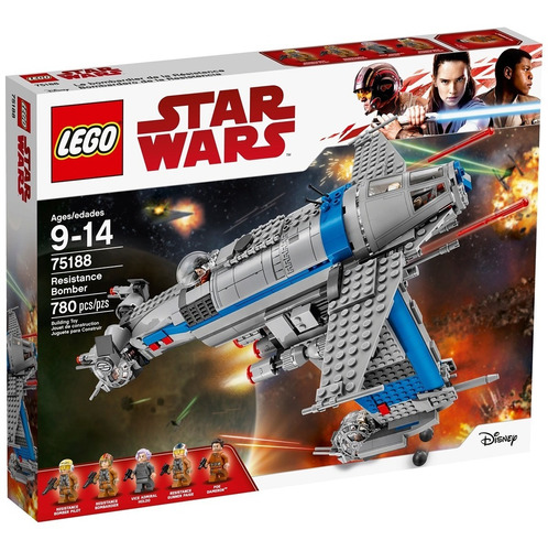 Lego Star Wars Nave Bombardero De La Resistencia 780pcs Febo