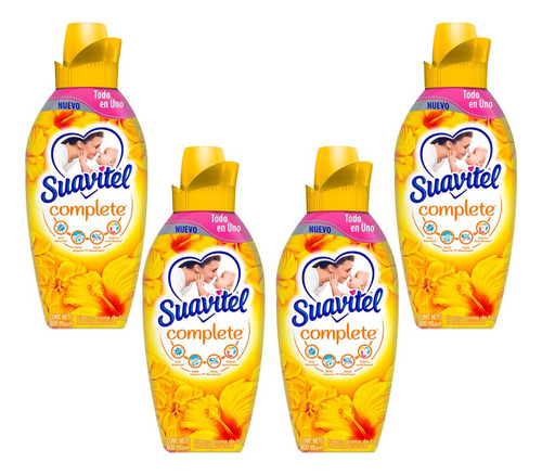 4 Pack Suavitel Suavizante Ropa Complete 800 Ml