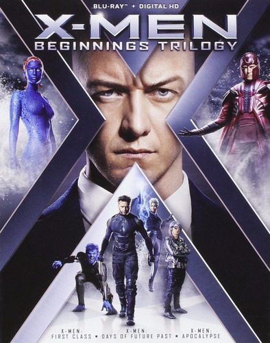 Blu-ray X-men Apocalypse + First Class + Days Of Future Past