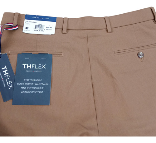 Pantalones De Vestir Tommy Hilfiger Th Flex De Hombre Camel