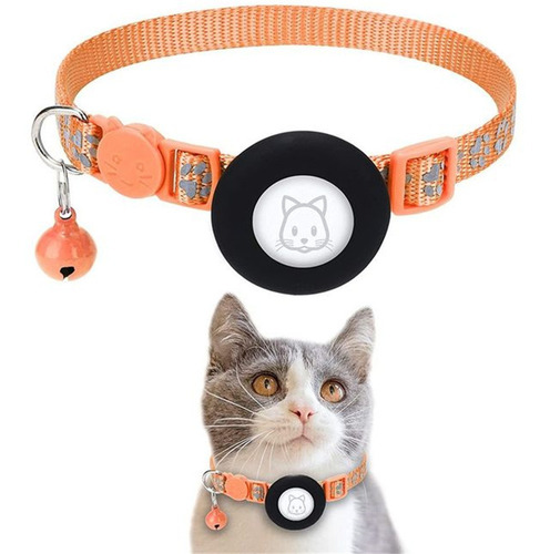 Para Collar De Gato Airtag Con Diseño De Pata Reflectante