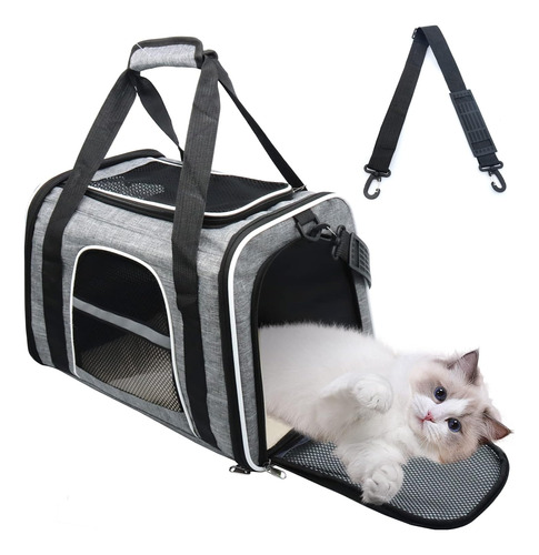 Transportador De Mascotas De Lados Suaves Para Gatos Y Perro