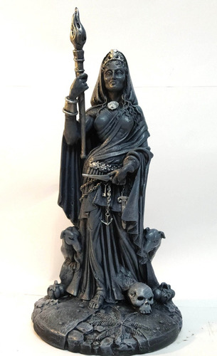 Deusa Hecate Estatua Em Resina 29 Cm
