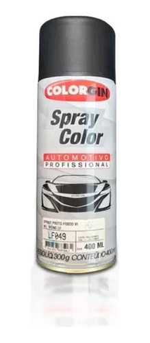 Tinta Spray Automotiva Colorgin Preto Fosco Vinílico 300ml