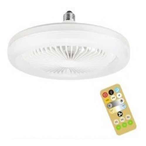 Lampara Led De Ventilador C/control Remoto 30w Plastico