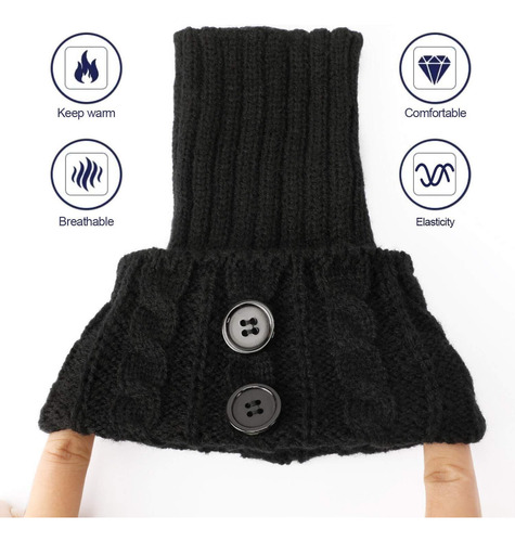 4 Pares Calcetines Hasta La Rodilla De Invierno Para Mujer