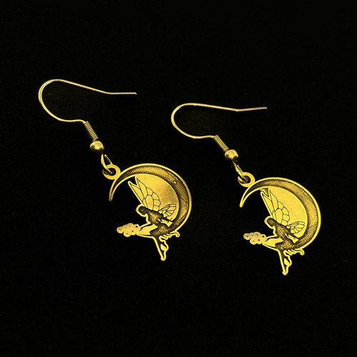 Aros Hada Luna Oro 18k Oro 18k