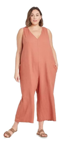 Jumpsuit Palazzo Jumper Pierna Ancha Mujer Talla 2x / 40-42