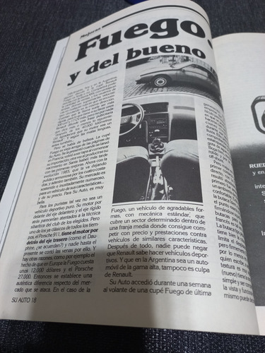 Única Revista Su Auto Renault Fuego Gtx 2.0 N°65