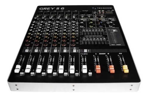 Tecshow Ampro Grey Ii 6 Consola Mixer 6 Canales Fx Usb Cuota