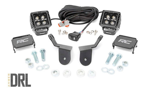 Kit Luces En Cubo 2in Amber Drl 16-21 Honda Pioneer