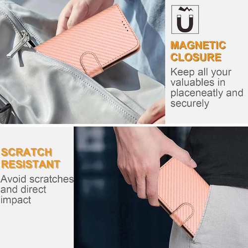 Funda Abatible For Motorola Edge 50 Fusion Carbon Fiber