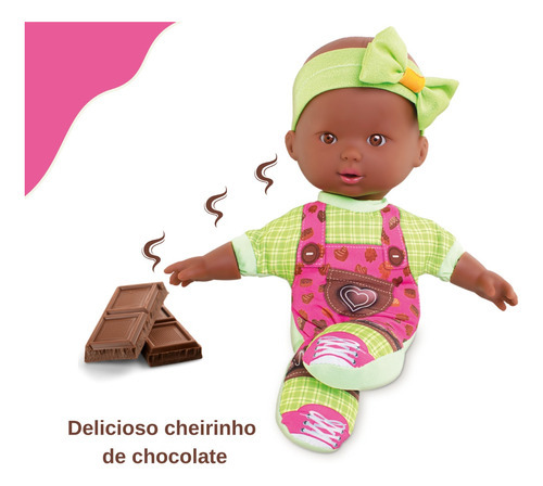 Boneca Corpo De Pano Macia Com Aroma Cheiro De Chocolate