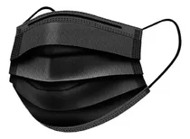 Comprar 100 Pzs Cubrebocas Tricapa Sanwo Negro Mascarillas Adulto
