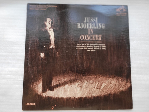 Jussi Bjoerling Disco Vinilo Lp Importado In Concert - 