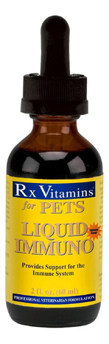 Suplemento Inmuno Líquido Para Mascotas Rx Vitamins 60 Ml