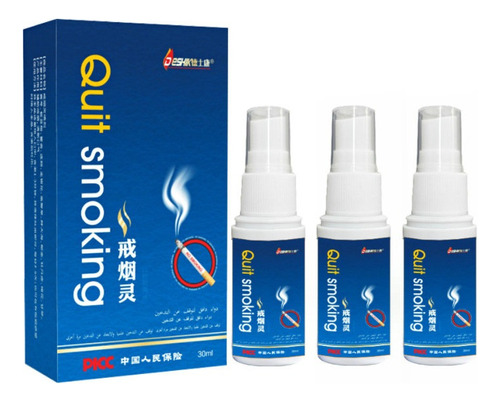 Spray Oral De 3 Peças Para Parar De Fumar
