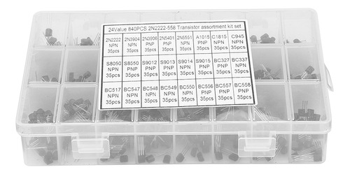 Variedad De Transistores Npn Pnp To 92 2n2222a-bc558, 840 Un