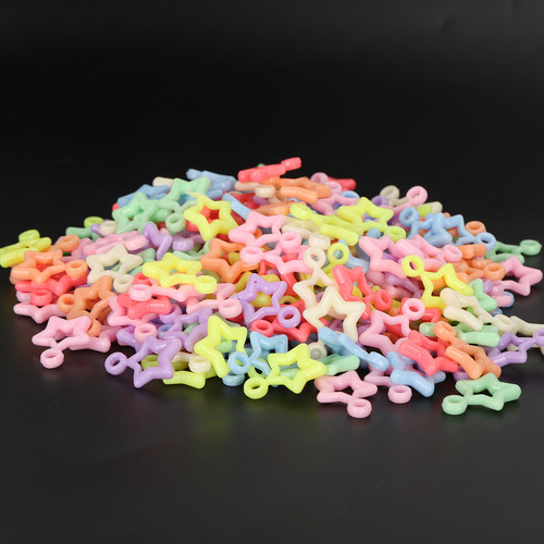 Craft Beads 300pcs/bag 5pointed Star Shaped Plastic