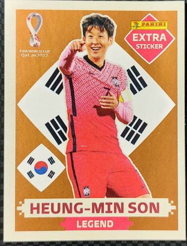 Figurita Extra Sticker Mundial Qatar 2022 - Heungh-min Son