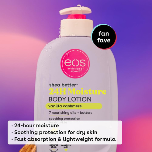 Loção Corporal Eos Shea Better - Caxemira De Baunilha