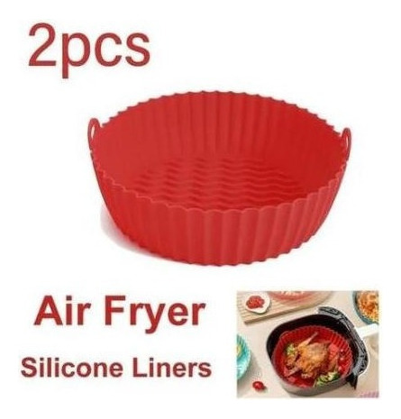 Molde De Silicona Para Hornear Air Fryer 8.5 2 P