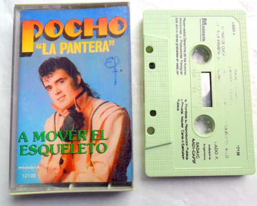 Pocho La Pantera - A Mover El Esqueleto * Cumbia 1990 Casete