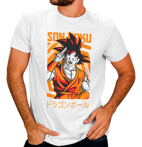 Playera Goku Anime Dragon Ball Z Para Hombre #123