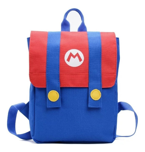 Mochila Infantil Escolar Preescolar Lona Super Mario Divina 