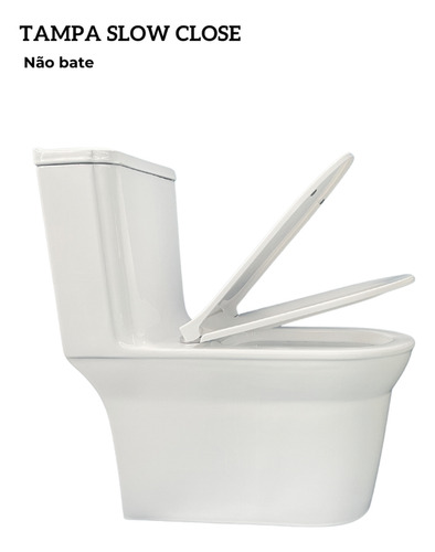 Vaso Monobloco Completo, Instalação Simples Mx101 Slow Close Cor Branco