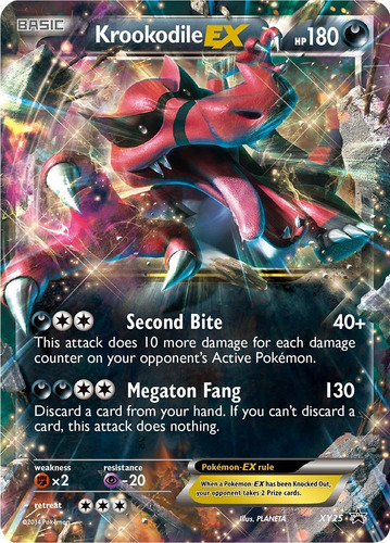 Cartas Pokemon Krookodile Ex Xy25 Xyp (Usado)