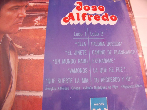 Lp Alberto Vazquez Interpreta A Jose Alfredo Disco Azul (Usado)