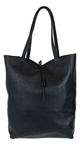 Bolsos Femeninos Mujer Abrir El Bolso De Cuero Genuino Negro