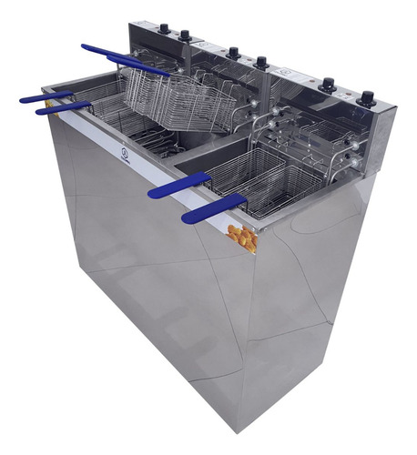 Fritador Água E Óleo Gab 5kw Cuba 36l+18l Aço Inox