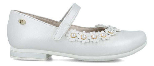 Flats Coqueta Niña Sintético Balerina Zapato Perla Vestir (2