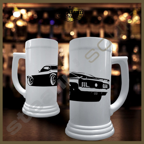 Chopp Plastico Cerveza | Ford #016 | Xr3 / Xr4 / V8 / Ghia / St / Rs / Futura / Sprint / Gt / Shelby / Birra / Mustang