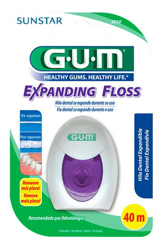 Gum Expanding Floss Hilo Dental Expandible Encerado 40mts